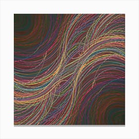 Abstract Wave Painting Canvas Print