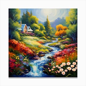 Blossoms by the Riverside Canvas Print