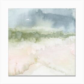 Retreat Abstract Landscape Square Canvas Print
