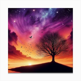 Tree In The Sky 37 Canvas Print