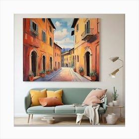 Siena Italy Fauvist Painting Art Print 3 Canvas Print