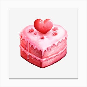 Valentine'S Day Cake 1 Canvas Print