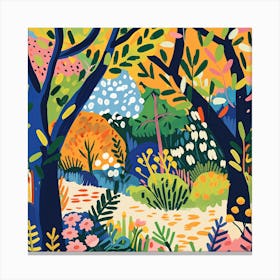 Into the Garden Series in Style of Matisse Canvas Print