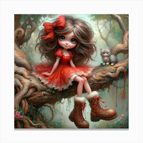 Little Red Riding Hood 2 Canvas Print