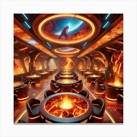 Fire Zone Yang Section Canvas Print