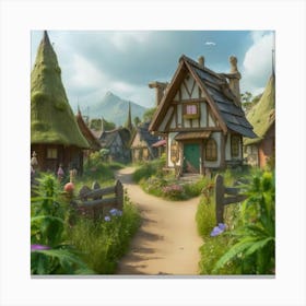 Fairytale Village 1 Canvas Print