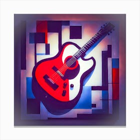 Guitar On The Wall Canvas Print