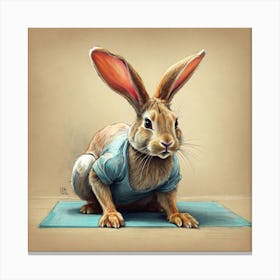 Bunny Yoga 1 Canvas Print