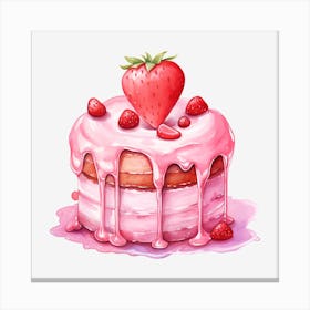 Strawberry Cake 11 Canvas Print