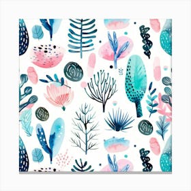 Watercolor Seamless Pattern Canvas Print