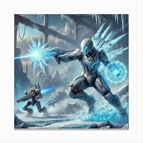 A Sci Fi Themed Scene Showcasing The Yin Ice Serpe Precision Strikes Canvas Print