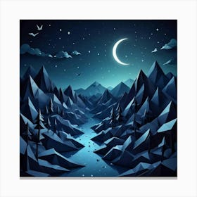 Night Landscape 7 Canvas Print