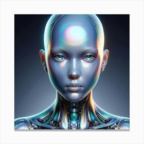 Cyborg Woman 4 Canvas Print