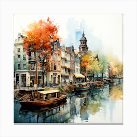 Elevated Elegance: Aerial Bliss in Amsterdam Canvas Print
