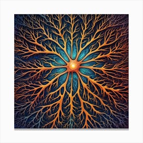 Neuronal Tree Canvas Print