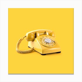 Yellow Telephone Canvas Print