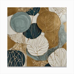 Abstract Leaves Canvas Print