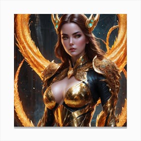 Golden Goddess kolb Canvas Print