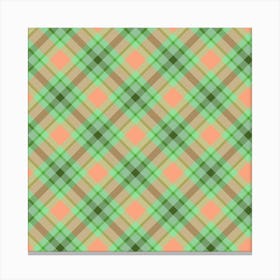 Plaid Fabric 129 Canvas Print