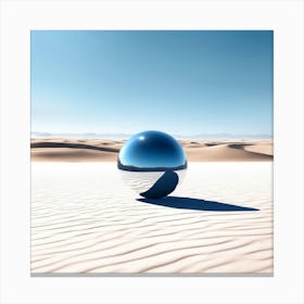 Sphere In The Desert Canvas Print