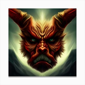 Demon Head 5 Canvas Print