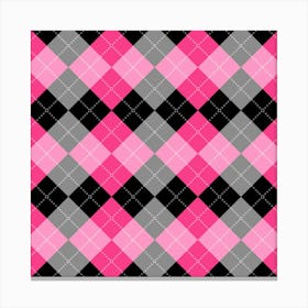 Seamless Argyle Pattern Canvas Print