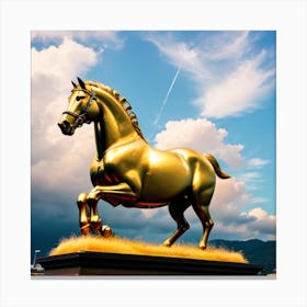 Golden Horse Canvas Print