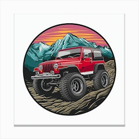 Adventure Car Vehicle Canvas Print