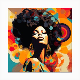 Afro Girl 39 Canvas Print