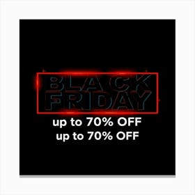 Black Friday Sell Post Templates Design (2) Canvas Print