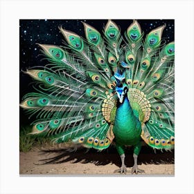 Peacock 4 Canvas Print