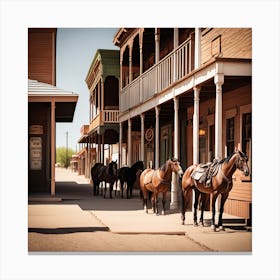 Old West Town 10 Canvas Print