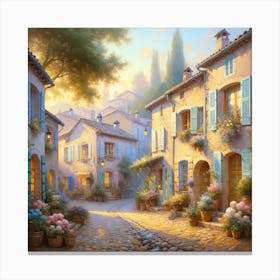 Old Town Art Print Canvas Print