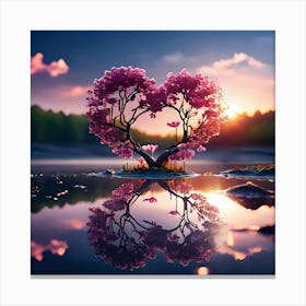 Heart Shaped Tree 2 Canvas Print