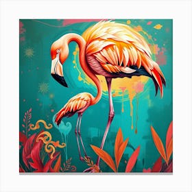 Flamingos 10 Canvas Print