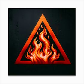 Fire Triangle Canvas Print