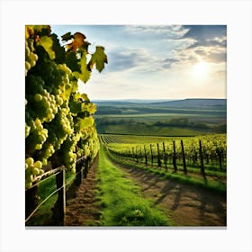 Countryside Wine Heaven Vine Green Nature Rheinland Grape Grower Eifel Spring Vinery Blan (4) Canvas Print