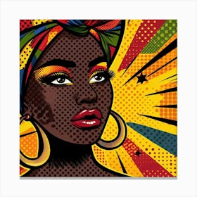 Zinhle Pop African Woman Canvas Print