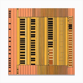 Piano Keys Pattern Canvas Print