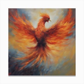 Fiery Phoenix 4 Canvas Print
