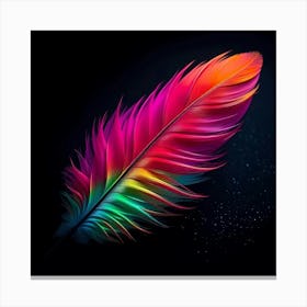 Colorful Feather 1 Canvas Print