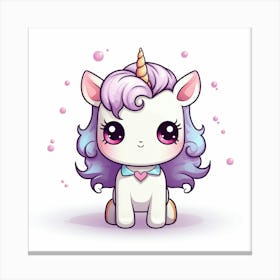 Cute Unicorn 132 Canvas Print