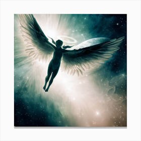 Angel In The Sky Canvas Print