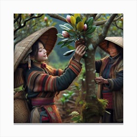 Harvesting the Kantil Canvas Print