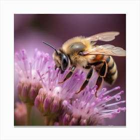 Bee Pollination Canvas Print