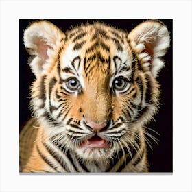 Cute Little Tiger Cub Canvas Print