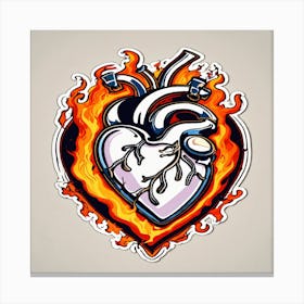 Heart Of Fire 1 Canvas Print