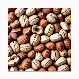 Close Up Of Nuts 2 Canvas Print