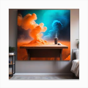 Smoke And Fire Canvas Print