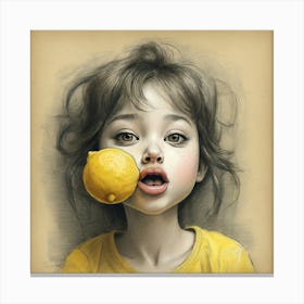 Lemon Girl 2 Canvas Print